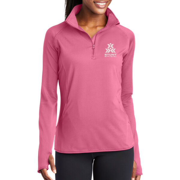 Stunt Official - Women's Sport Wick ® Stretch 1/4 Zip Pullover Thumbnail