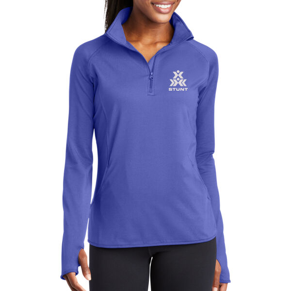 Stunt  - Women's Sport Wick ® Stretch 1/4 Zip Pullover Thumbnail