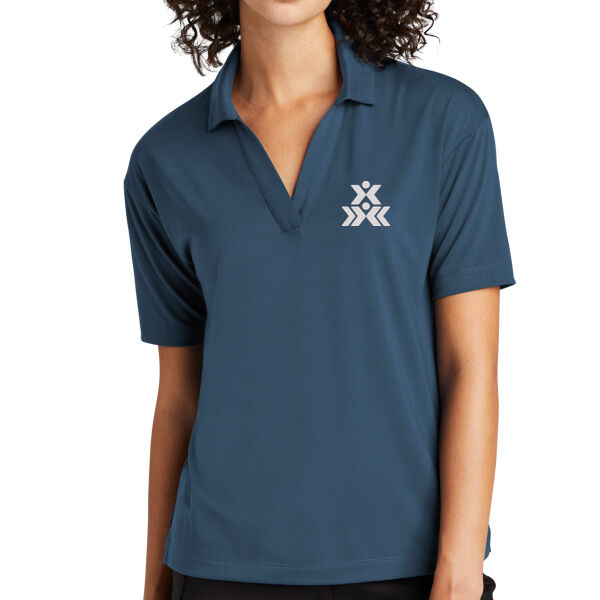   - Women's Stretch Jersey Polo Thumbnail