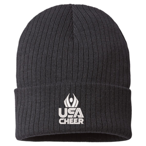  USA Cheer - Sustainable Rib Cuffed Beanie Thumbnail