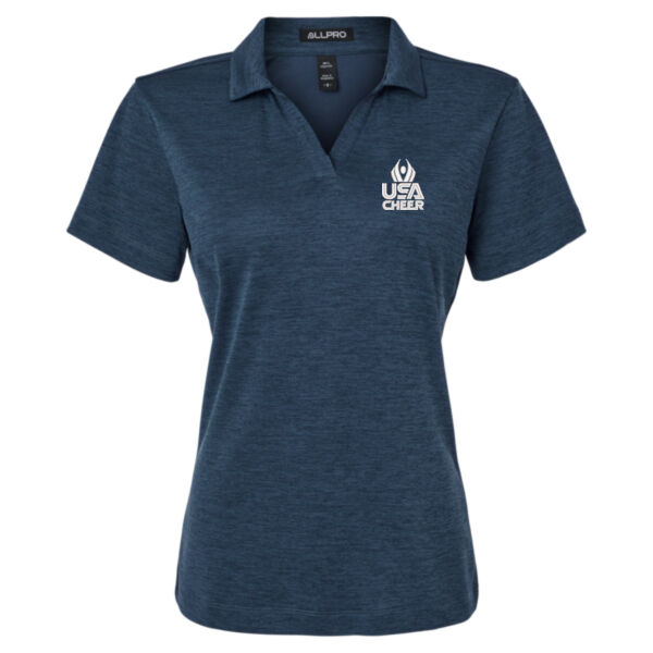  USA Cheer - Women's Pro-Lock Performance Mélange Polo Thumbnail