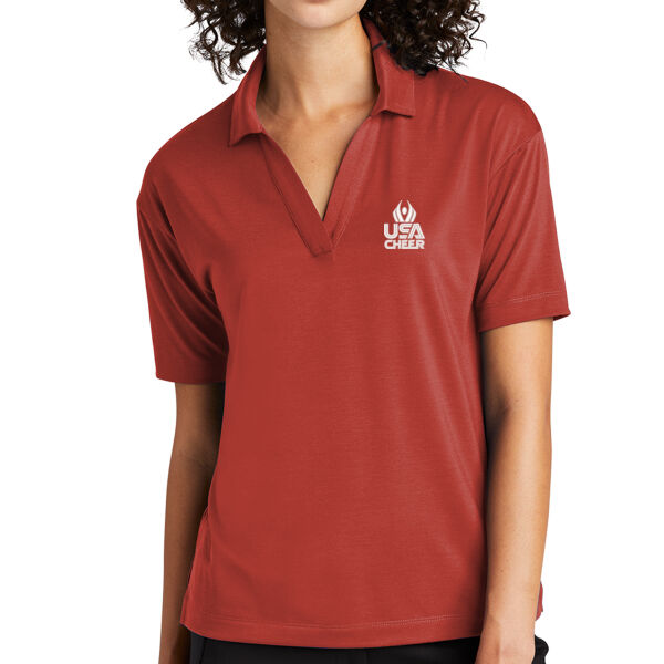  USA Cheer - Women's Stretch Jersey Polo Thumbnail