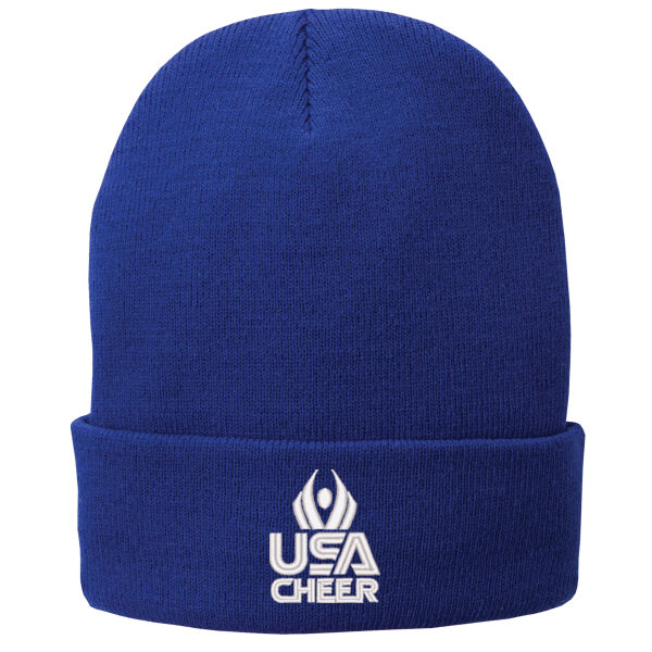 USA Cheer - Fleece Lined Knit Cap Thumbnail