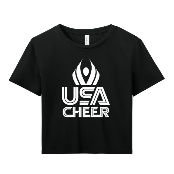 USA Cheer - Women's Flowy Cropped Tee Thumbnail
