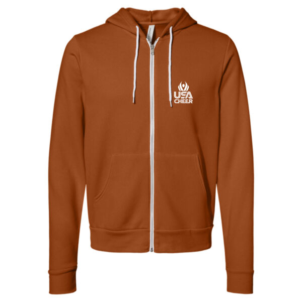 USA Cheer - Unisex Sponge Fleece Full-Zip Hoodie Sweatshirt Thumbnail