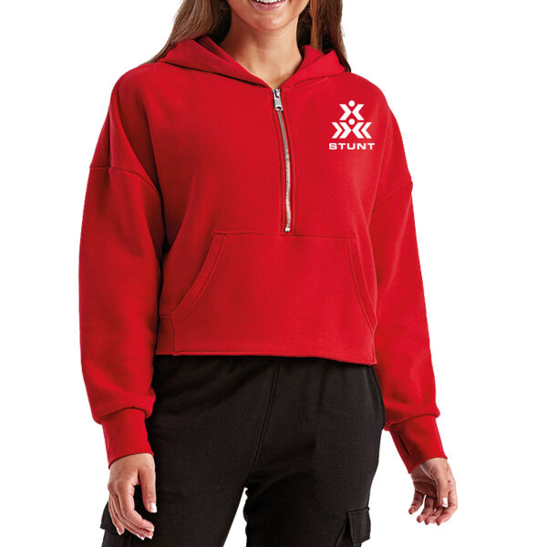 Stunt - Women's Alice Half-Zip Hooded Sweatshirt Thumbnail