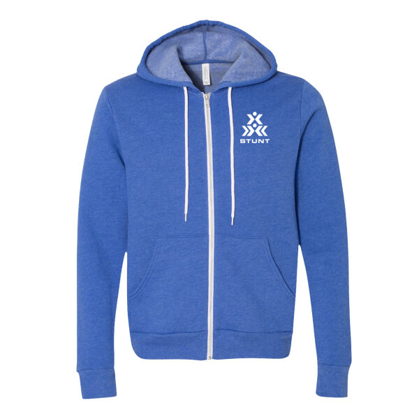 Stunt - Unisex Sponge Fleece Full-Zip Hoodie Sweatshirt Thumbnail