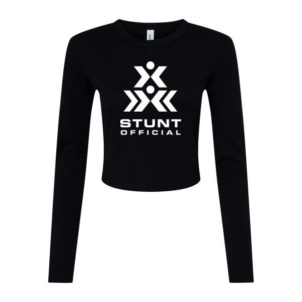 Stunt Official  - Women's Micro Rib Long Sleeve Baby Tee Thumbnail