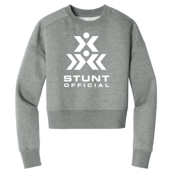 Stunt Official  - Women's Perfect Weight ® Fleece Cropped Crew Thumbnail
