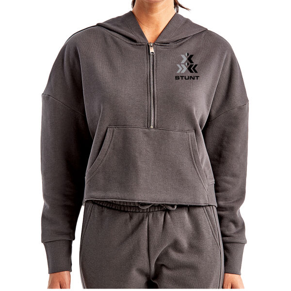 Stunt - Women's Alice Half-Zip Hooded Sweatshirt Thumbnail