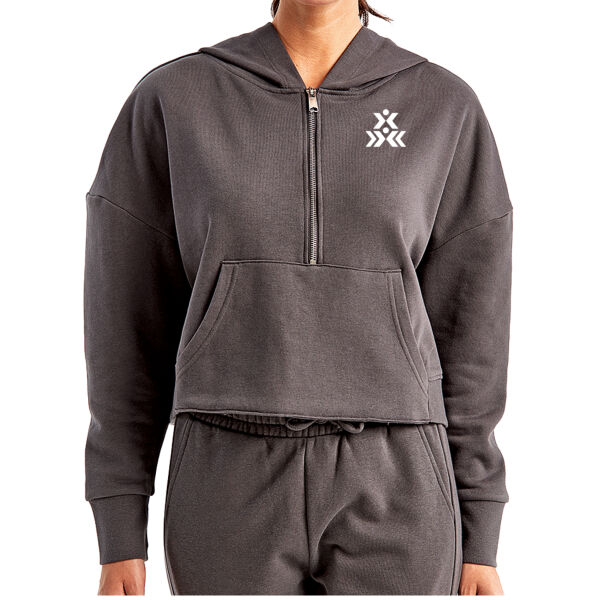   - Women's Alice Half-Zip Hooded Sweatshirt Thumbnail