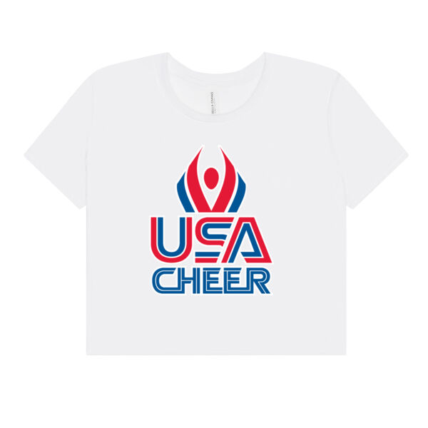 USA Cheer - Women's Flowy Cropped Tee Thumbnail