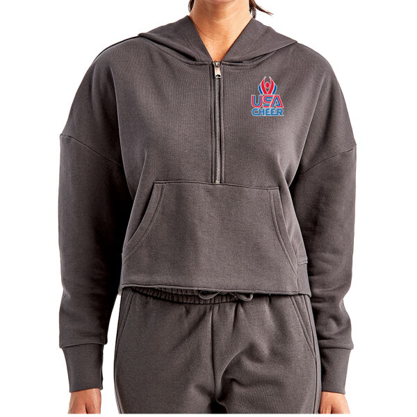 USA Cheer - Women's Alice Half-Zip Hooded Sweatshirt Thumbnail
