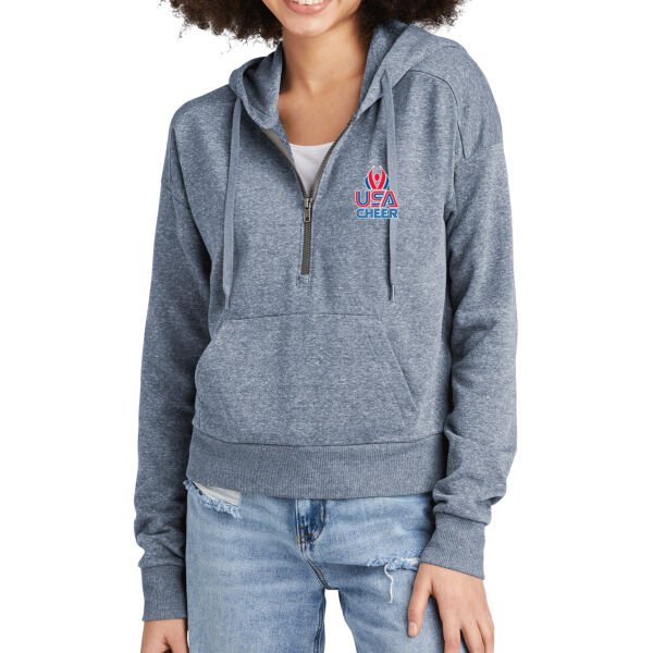 USA Cheer - Women's Perfect Tri ® Fleece 1/2 Zip Pullover Thumbnail