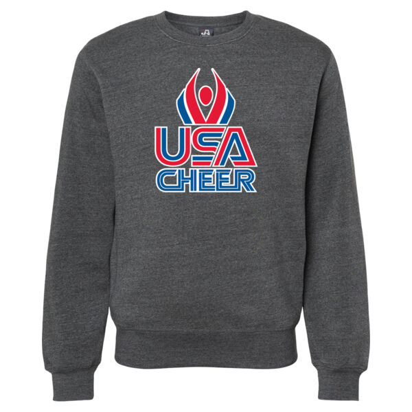 USA Cheer - Unisex Triblend Fleece Crewneck Sweatshirt Thumbnail