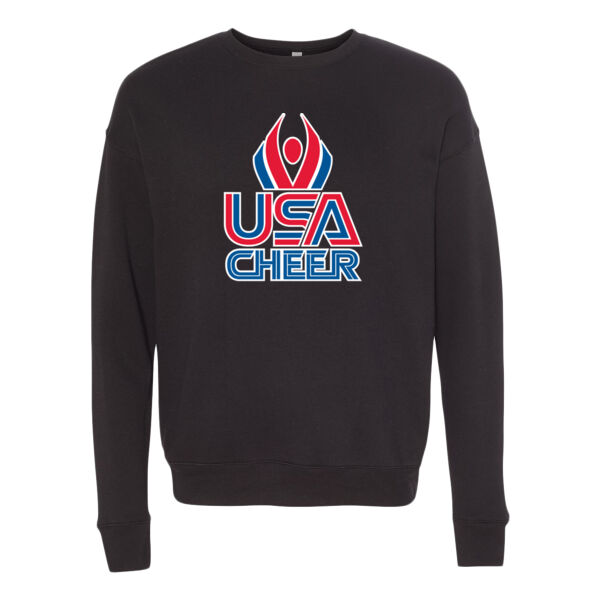 USA Cheer - Unisex Sponge Fleece Drop Shoulder Crewneck Sweatshirt Thumbnail