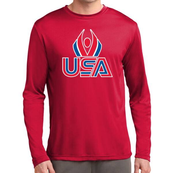 USA Wings - Long Sleeve PosiCharge ® Competitor Tee Thumbnail