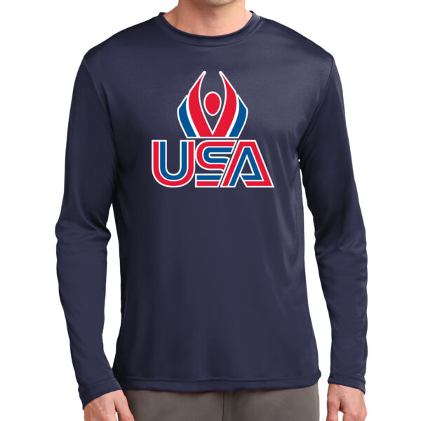 USA Wings - Long Sleeve PosiCharge ® Competitor Tee Thumbnail