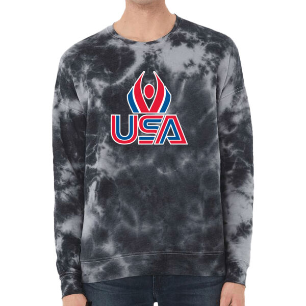 USA Wings - Unisex FWD Fashion Tie-Dyed Crewneck Sweatshirt Thumbnail