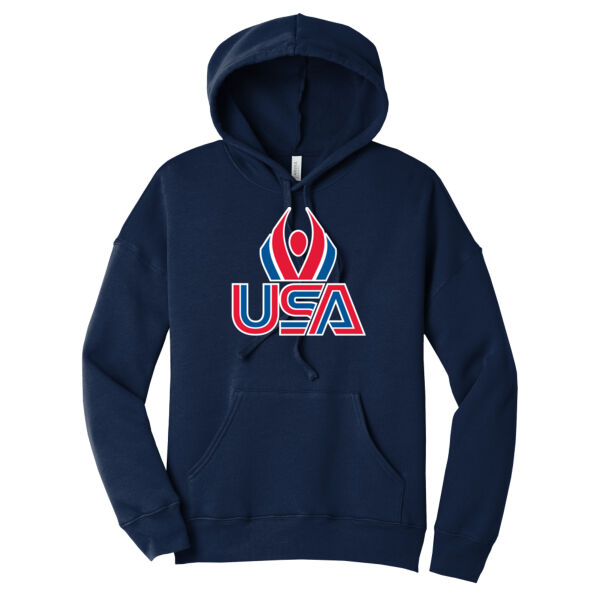 USA Wings - Unisex Sponge Fleece Pullover DTM Hoodie Thumbnail