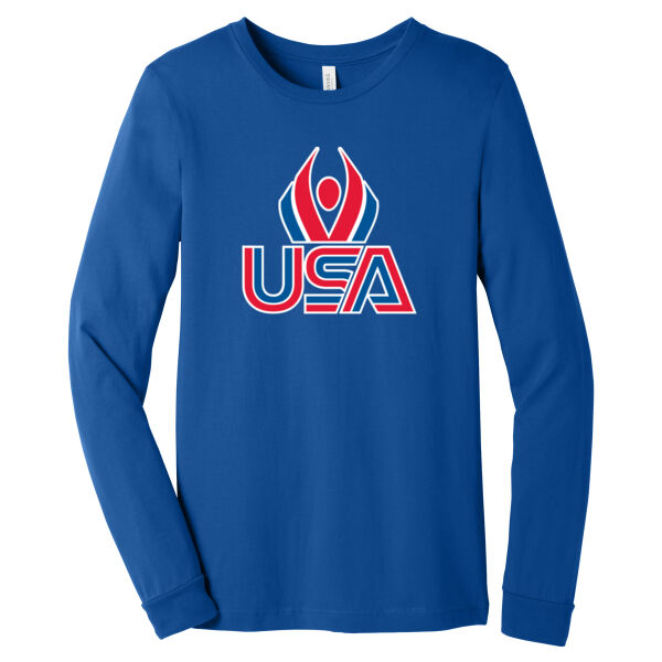 USA Wings - Unisex Jersey Long Sleeve Tee Thumbnail