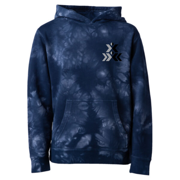   - Youth Midweight Tie-Dyed Hooded Sweatshirt Thumbnail
