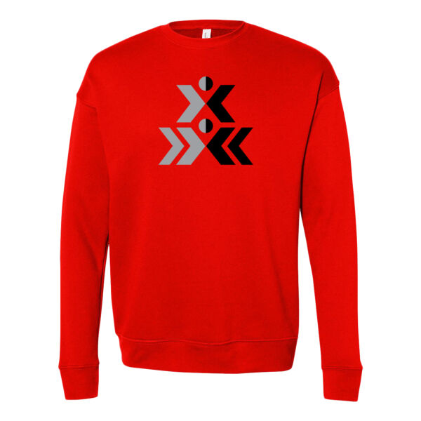   - Unisex Sponge Fleece Drop Shoulder Crewneck Sweatshirt Thumbnail