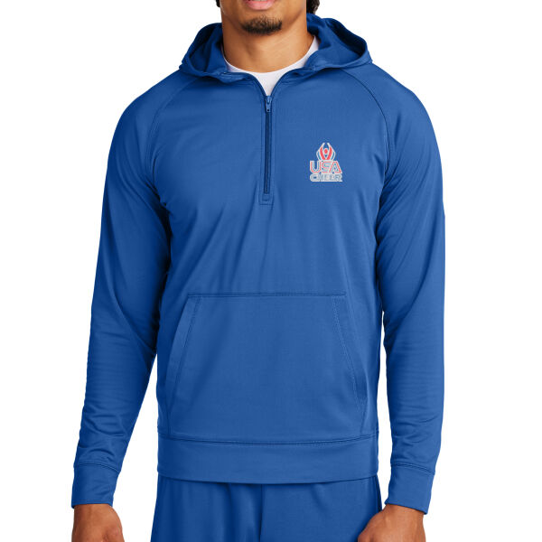 USA Cheer - Sport Wick ® Stretch 1/2 Zip Hoodie Thumbnail