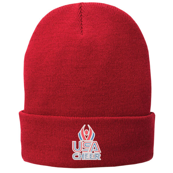 USA Cheer - Fleece Lined Knit Cap Thumbnail