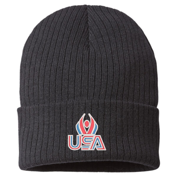 USA Wings - Sustainable Rib Cuffed Beanie Thumbnail