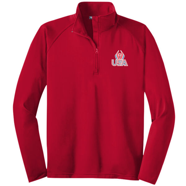 USA Wings - Tall Sport Wick ® Stretch 1/4 Zip Pullover Thumbnail