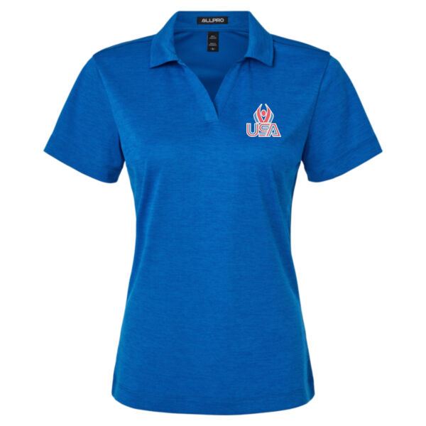 USA Wings - Women's Pro-Lock Performance Mélange Polo Thumbnail