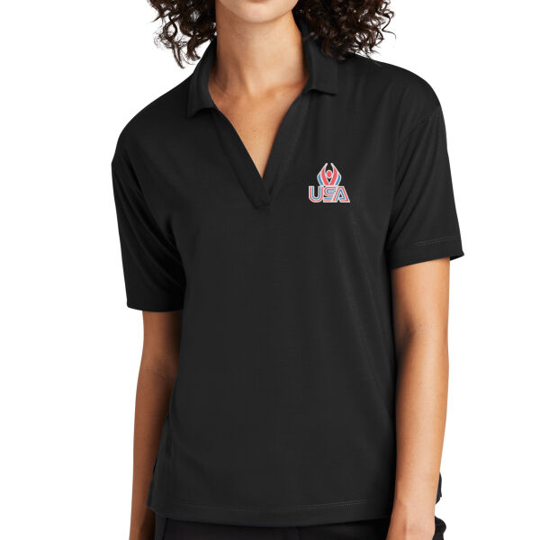 USA Wings - Women's Stretch Jersey Polo Thumbnail