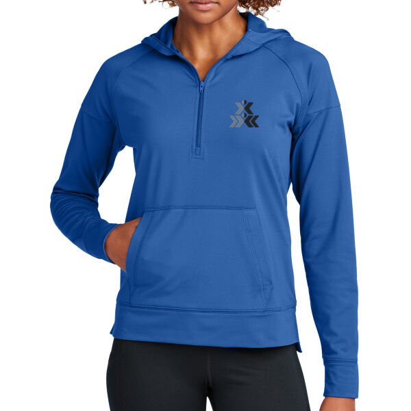   - Women's Sport Wick ® Stretch 1/2 Zip Hoodie Thumbnail