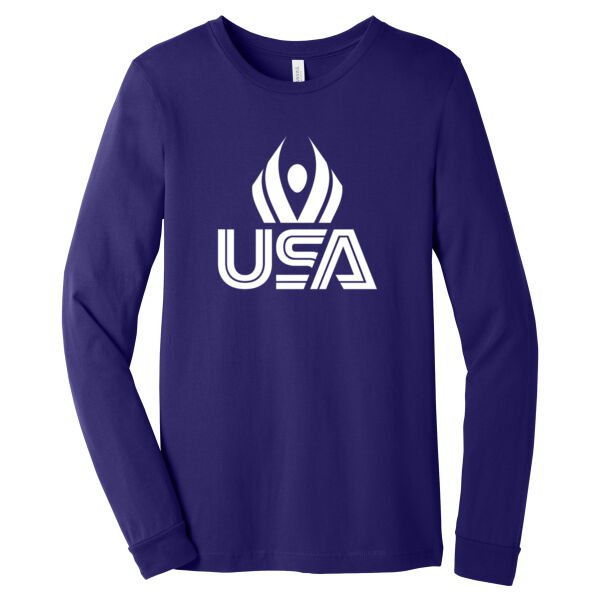 USA Wings - Unisex Jersey Long Sleeve Tee Thumbnail