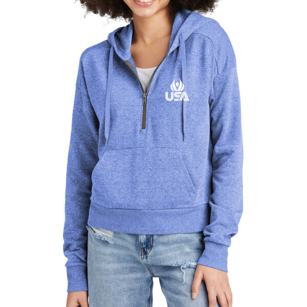 USA Wings - Women's Perfect Tri ® Fleece 1/2 Zip Pullover Thumbnail