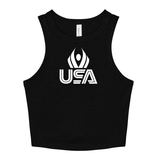 USA Wings - Women's Micro Rib Racer Tank Thumbnail