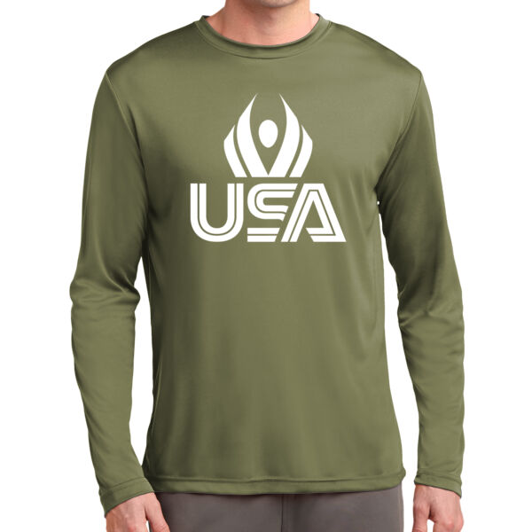 USA Wings - Long Sleeve PosiCharge ® Competitor Tee Thumbnail