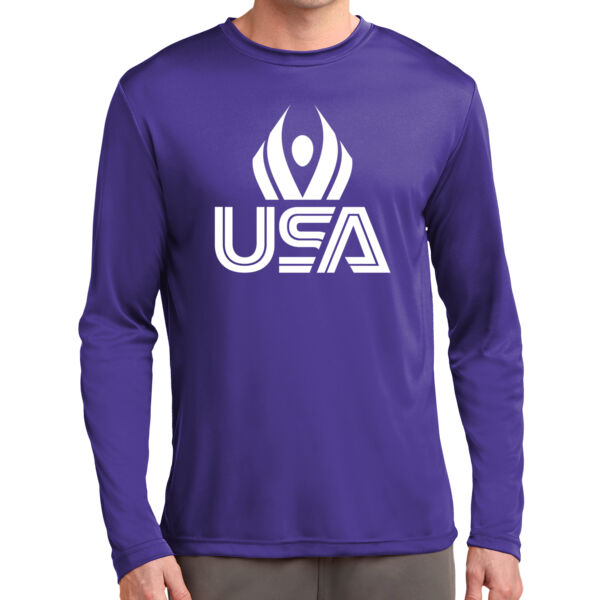 USA Wings - Long Sleeve PosiCharge ® Competitor Tee Thumbnail