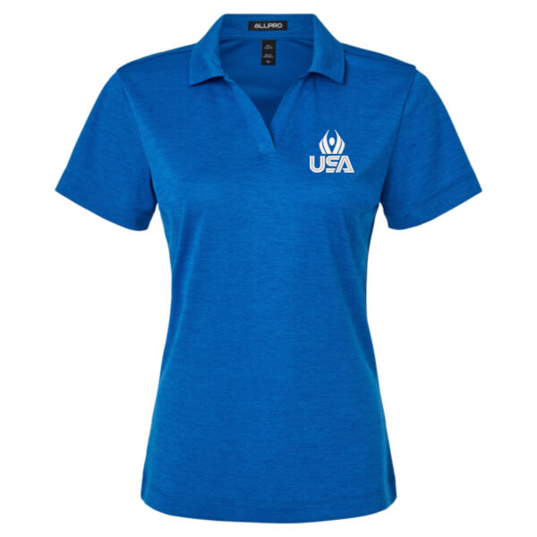  USA Wings - Women's Pro-Lock Performance Mélange Polo Thumbnail