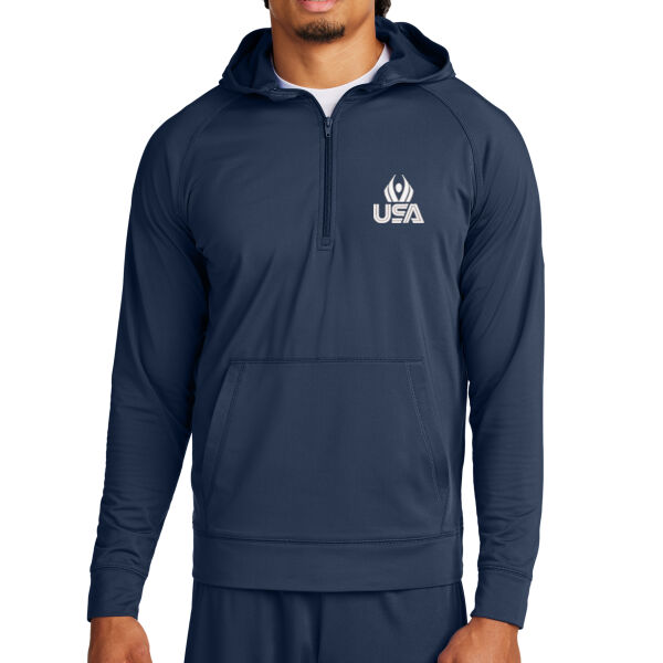  USA Wings - Sport Wick ® Stretch 1/2 Zip Hoodie Thumbnail