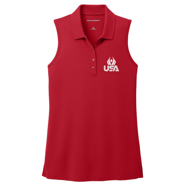  USA Wings - Women's Dry Zone ® UV Micro Mesh Sleeveless Polo Thumbnail