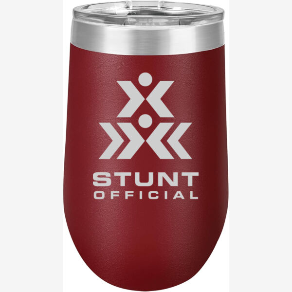Stunt Official - Premium 16oz Stemless Tumbler Thumbnail