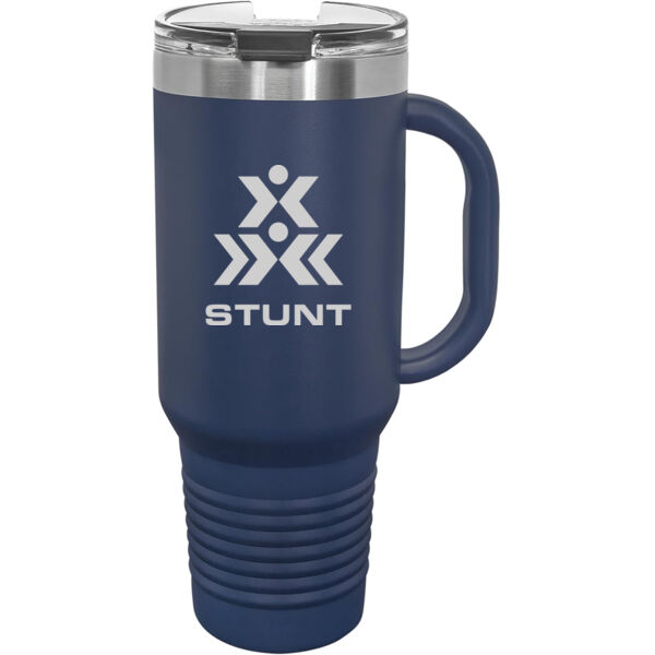  Stunt - Premium 40oz Travel Mug with Snap Lid & Straw Thumbnail