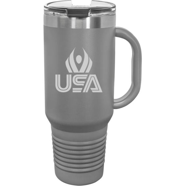 USA Wings - Premium 40oz Travel Mug with Snap Lid & Straw Thumbnail