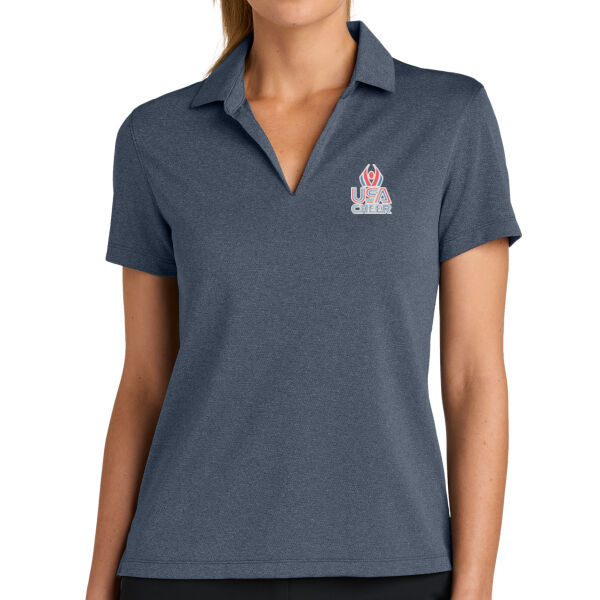 USA Cheer - Women's Dri FIT Smooth Heather Polo Thumbnail