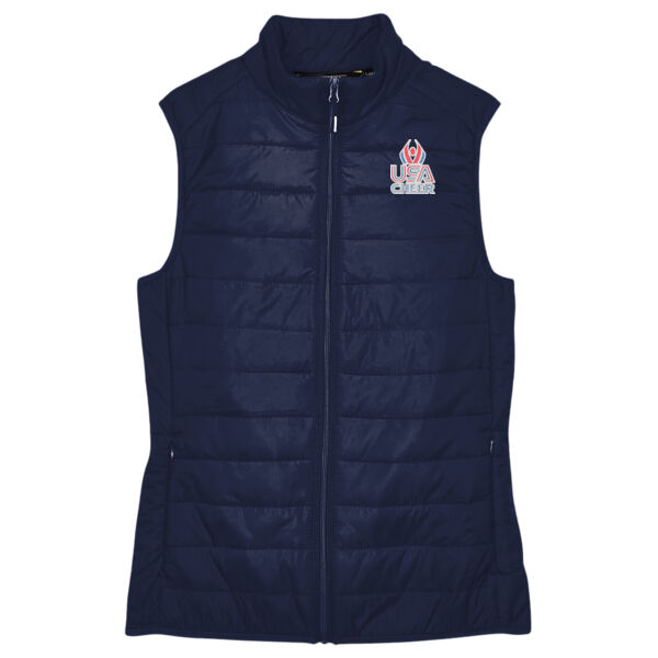 USA Cheer - Women's Prevail Packable Puffer Vest Thumbnail