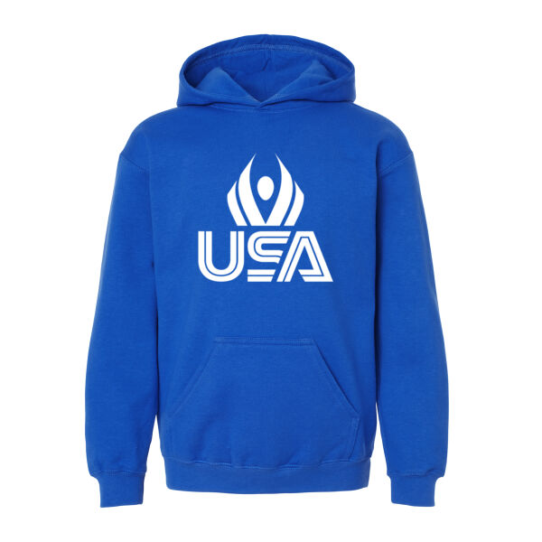 USA Wings - Youth Hooded Sweatshirt Thumbnail