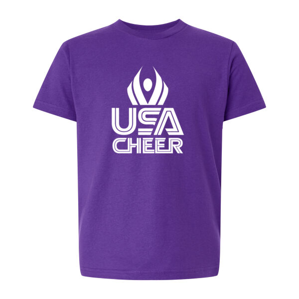 USA Cheer - Youth Fine Jersey T-Shirt Thumbnail