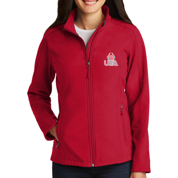 USA Wings - Women's Core Soft Shell Jacket Thumbnail